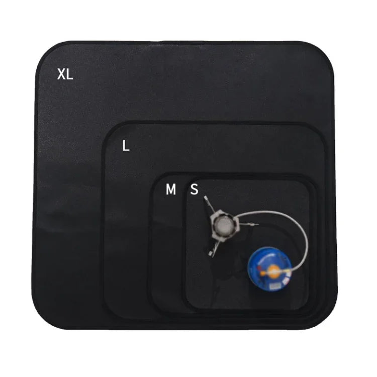 CLS 야외 캠핑 실리콘 방화 천 피크닉 바비큐 단열 패드, S: 350x340mm, M: 450x370mm, L: 600x520mm, XL: 800x750mm