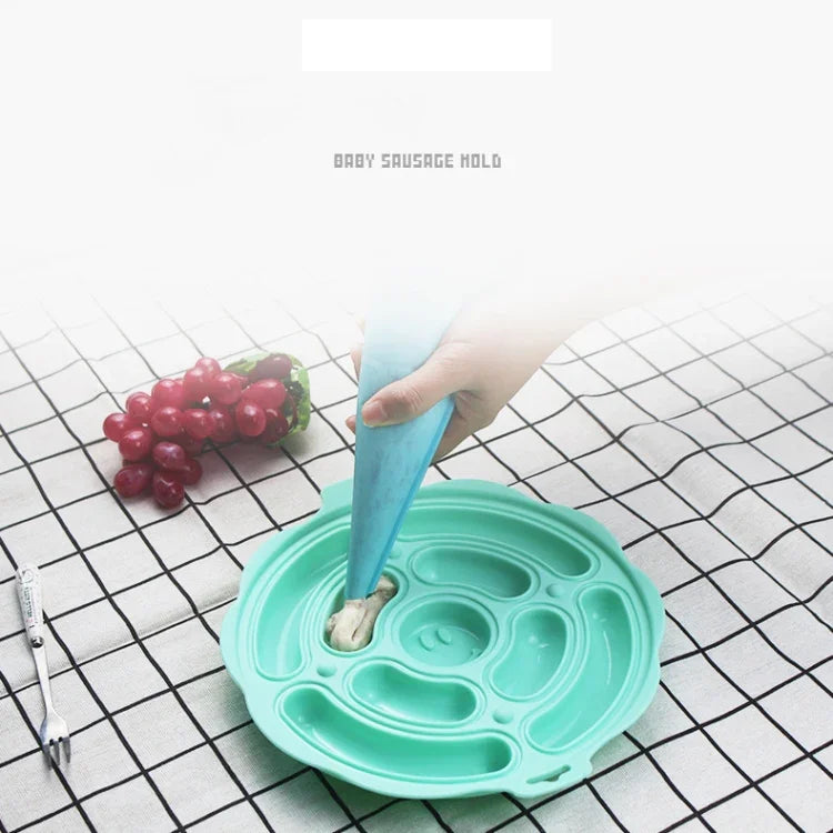 식품 등급 실리콘 원형 소시지 몰드 베이킹 몰드 수제 DIY 핫도그 몰드, 무작위 색상 배송, DIY 핫도그 몰드