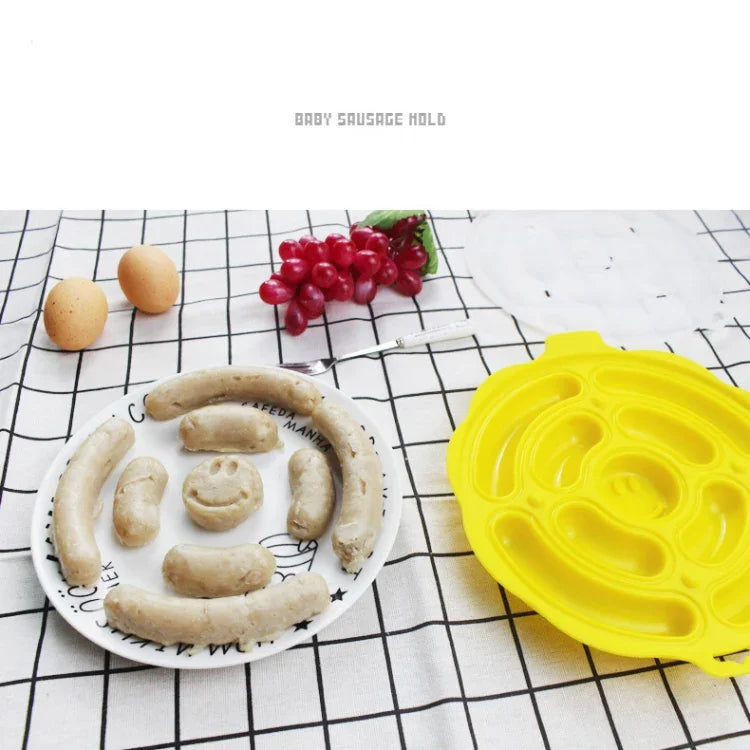 식품 등급 실리콘 원형 소시지 몰드 베이킹 몰드 수제 DIY 핫도그 몰드, 무작위 색상 배송, DIY 핫도그 몰드