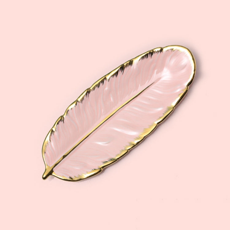 프놈펜 세라믹 디저트 접시 깃털 접시 바나나 잎 과일 건조 과일 보관 쟁반, 크기: 대형 (밝은 에메랄드), 소형 (밝은 에메랄드), 대형 (밝은 복숭아 핑크), 소형 (밝은 복숭아 핑크), 대형 (무광 블랙), 소형 (무광 블랙)