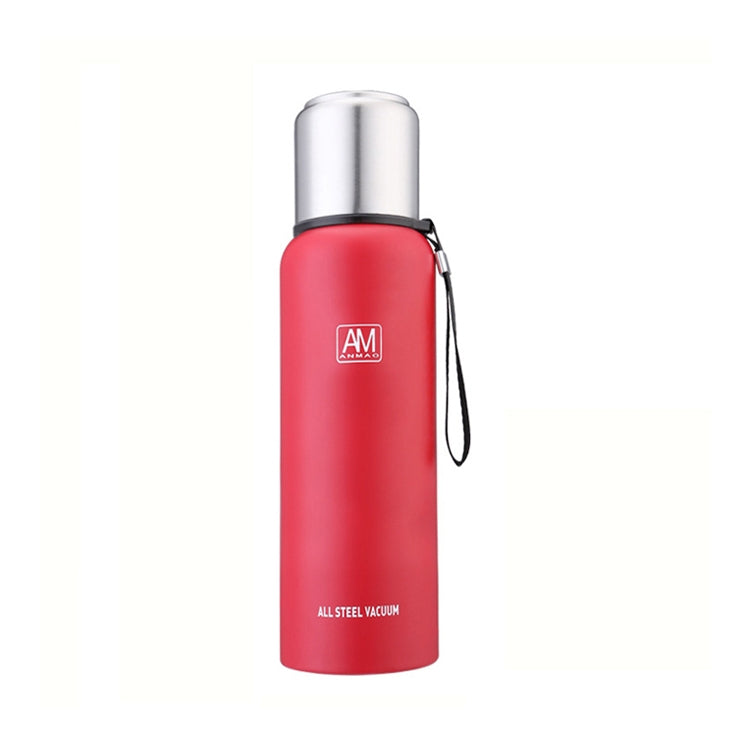304 스테인리스 스틸 보온 머그 대용량 스포츠 물컵 야외 여행용 포트, 500ml, 750ml, 1000ml, 1500ml