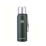 304 스테인리스 스틸 보온 머그 대용량 스포츠 물컵 야외 여행용 포트, 500ml, 750ml, 1000ml, 1500ml