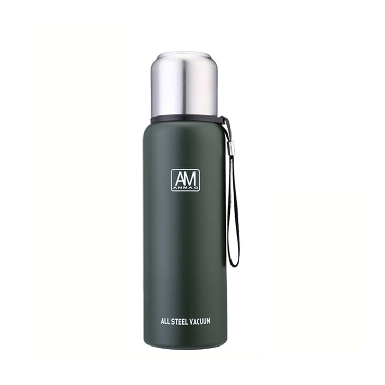 304 스테인리스 스틸 보온 머그 대용량 스포츠 물컵 야외 여행용 포트, 500ml, 750ml, 1000ml, 1500ml