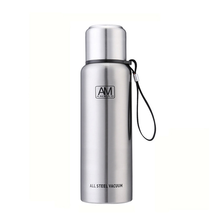 304 스테인리스 스틸 보온 머그 대용량 스포츠 물컵 야외 여행용 포트, 500ml, 750ml, 1000ml, 1500ml