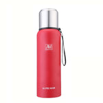 304 스테인리스 스틸 보온 머그 대용량 스포츠 물컵 야외 여행용 포트, 500ml, 750ml, 1000ml, 1500ml