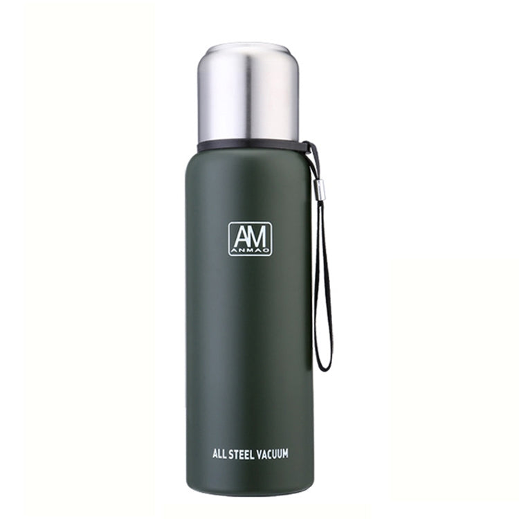 304 스테인리스 스틸 보온 머그 대용량 스포츠 물컵 야외 여행용 포트, 500ml, 750ml, 1000ml, 1500ml
