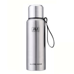 304 스테인리스 스틸 보온 머그 대용량 스포츠 물컵 야외 여행용 포트, 500ml, 750ml, 1000ml, 1500ml