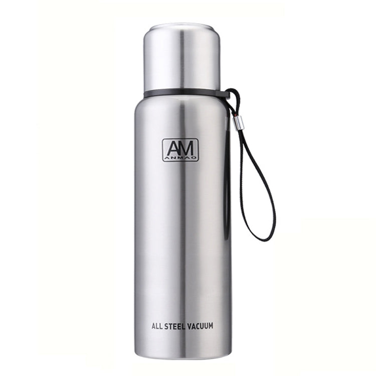 304 스테인리스 스틸 보온 머그 대용량 스포츠 물컵 야외 여행용 포트, 500ml, 750ml, 1000ml, 1500ml