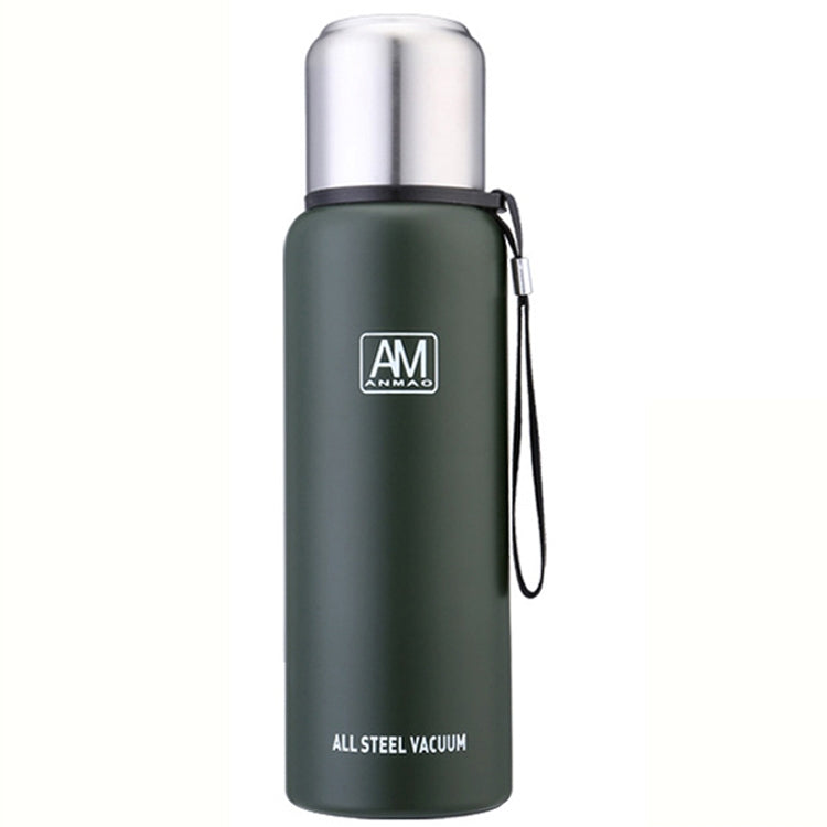 304 스테인리스 스틸 보온 머그 대용량 스포츠 물컵 야외 여행용 포트, 500ml, 750ml, 1000ml, 1500ml