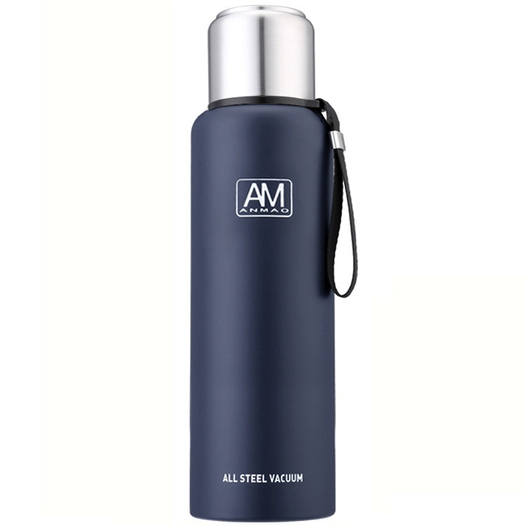 304 스테인리스 스틸 보온 머그 대용량 스포츠 물컵 야외 여행용 포트, 500ml, 750ml, 1000ml, 1500ml