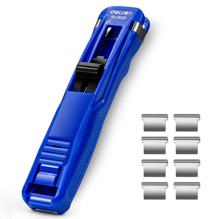 Deli Office Stationery Supplementary Clip Push Clipper, Specification: 8591, 8591, 8591A (Black), 8591A (White)