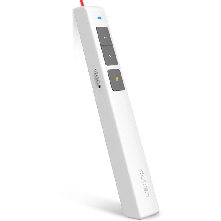 Deli 2.4GHz Laser Page Turning Pen Rechargeable Speech Projector Pen, 2802PL (White), 2802PL (Black), 2802L (White), 2802L (Black)
