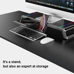 ICE COOREL T1 모니터 높임 랙 접이식 노트북 스탠드 RGB 조명 및 4xUSB 확장 인터페이스 포함