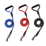 애완동물 반사 목줄 중대형견 산책 용품, 파랑, 검정, 빨강