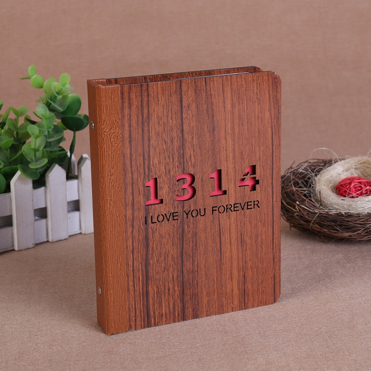 6인치 32매 나무 DIY 사진 앨범 창의적 선물, 1314, 성장, 행복, 아기 사랑, 당신을 위한 사랑, 시간의 이야기, 영원히, 사진 앨범, 사랑해, 나는 가는 중, 새끼 사슴, 픽업 라이트 스트림 섀도우