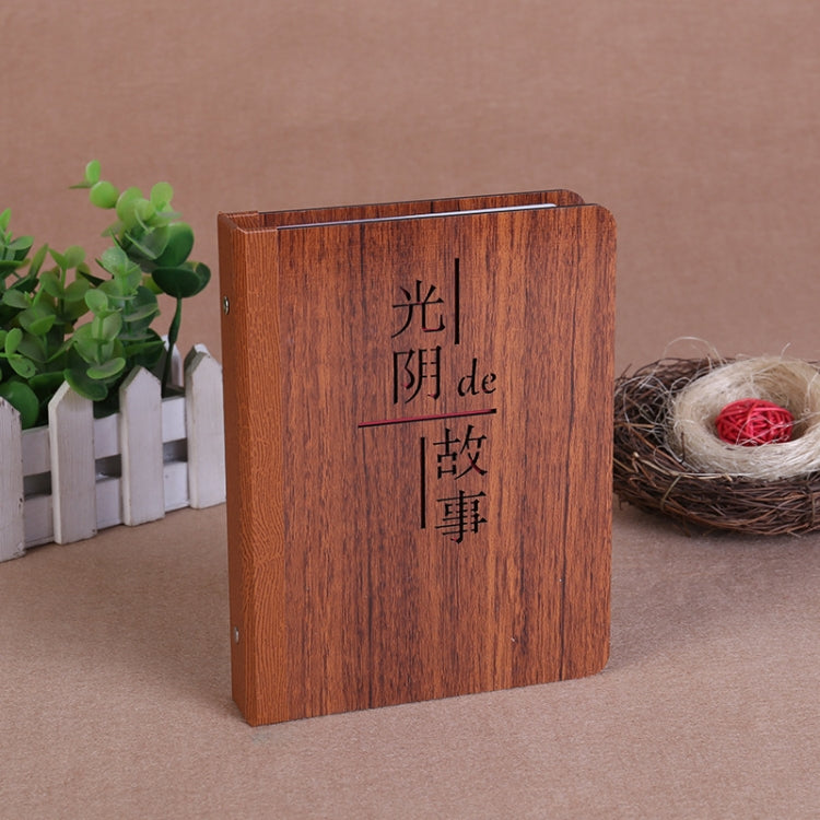 6인치 32매 나무 DIY 사진 앨범 창의적 선물, 1314, 성장, 행복, 아기 사랑, 당신을 위한 사랑, 시간의 이야기, 영원히, 사진 앨범, 사랑해, 나는 가는 중, 새끼 사슴, 픽업 라이트 스트림 섀도우