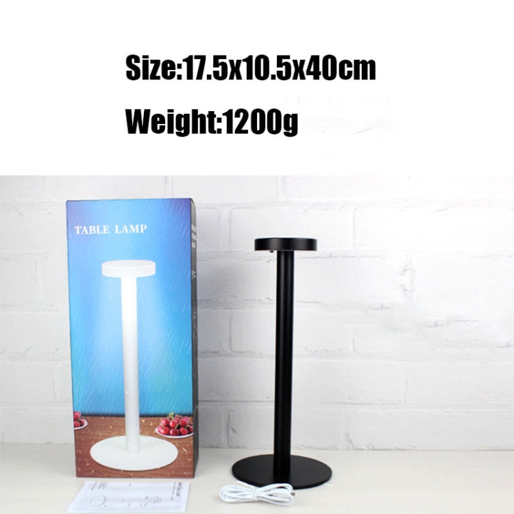 BC965 학생용 눈 보호 USB 방수 LED 테이블 램프 침대 옆 바 테이블 램프, 블랙, 화이트 수납, 잉크 대리석 패턴