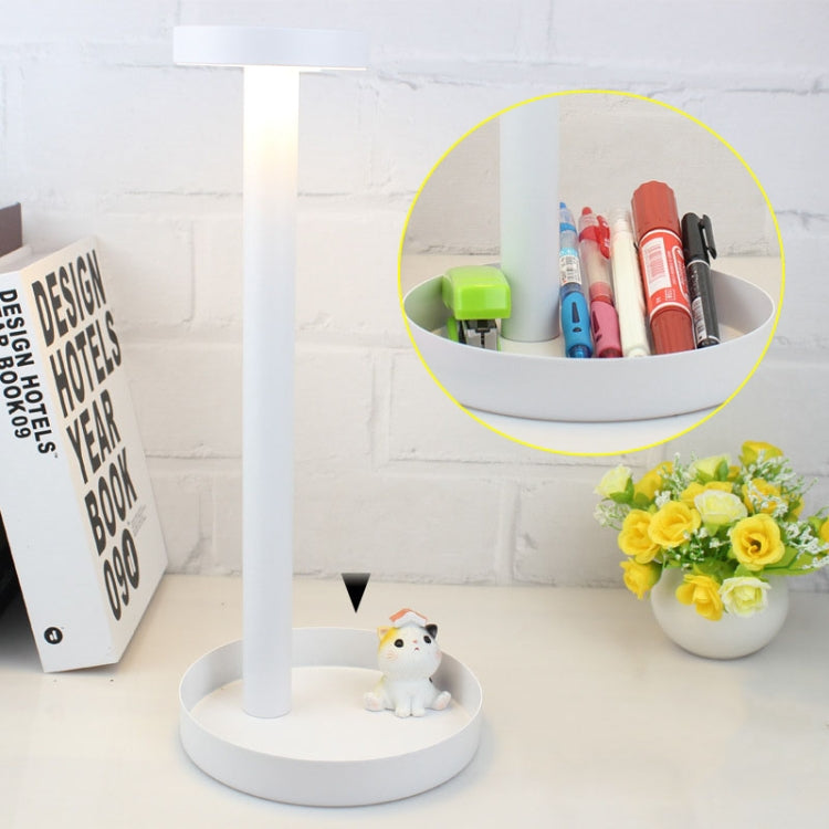 BC965 학생용 눈 보호 USB 방수 LED 테이블 램프 침대 옆 바 테이블 램프, 블랙, 화이트 수납, 잉크 대리석 패턴