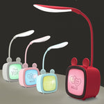 2개 세트 귀여운 반려동물 USB 테이블 램프 에너지 절약 눈 보호 LED 침실 기숙사 야간 조명, 랜덤 색상 배송, 토끼, 귀여운 곰, 새끼 사슴, 아치