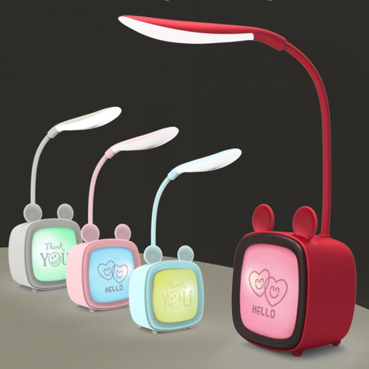 2개 세트 귀여운 반려동물 USB 테이블 램프 에너지 절약 눈 보호 LED 침실 기숙사 야간 조명, 랜덤 색상 배송, 토끼, 귀여운 곰, 새끼 사슴, 아치