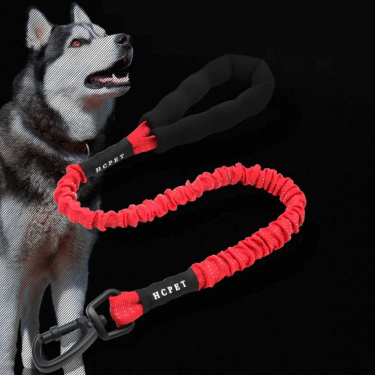 HCPET 개 견인 로프 애완동물 고탄성 폭발 방지 신축 로프, 75cm, 120cm