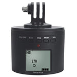 Suptig RSX-350 360도 파노라마 헤드 전동 타임랩스 안정화 삼각대 어댑터 턴테이블 마운트 GoPro HERO9 /8 /7 /6 /5 /5 세션 /4 세션 /4 /3+ /3 /2 /1, Xiaoyi 및 기타 액션 카메라용