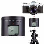 Suptig RSX-350 360도 파노라마 헤드 전동 타임랩스 안정화 삼각대 어댑터 턴테이블 마운트 GoPro HERO9 /8 /7 /6 /5 /5 세션 /4 세션 /4 /3+ /3 /2 /1, Xiaoyi 및 기타 액션 카메라용