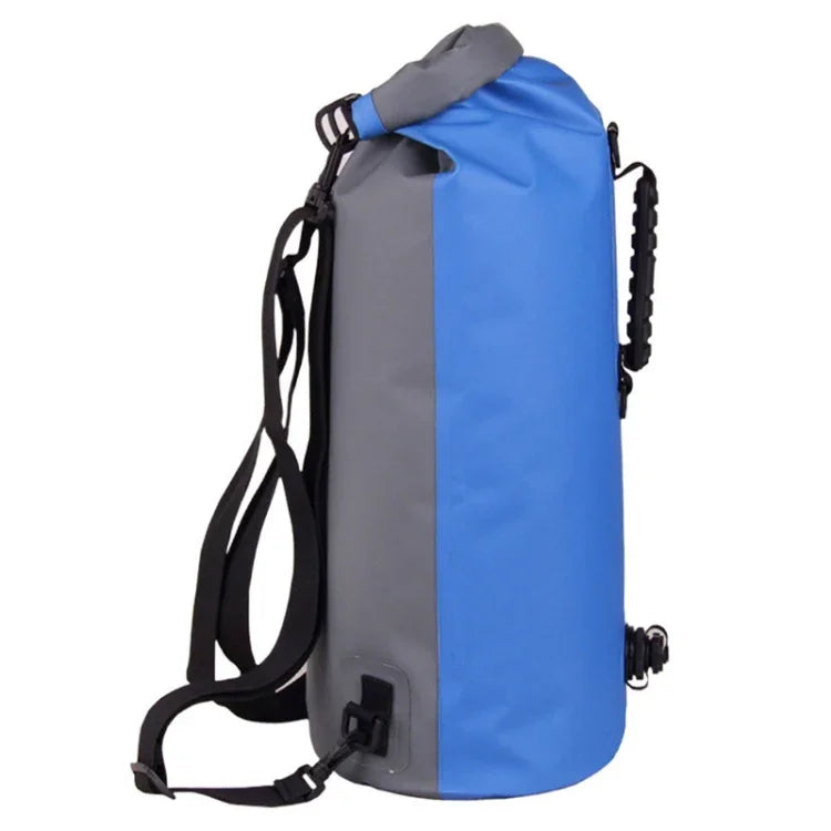 LUCKSTONE 60L 야외 래프팅 및 강 추적 방수 백팩 숄더백 인플레이션 수영 가방 토트 버킷 가방, 60L