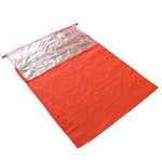 야외 하이킹 캠핑 열 반사 단열 침낭 응급 담요, 더블 봉투 200cmx145cm, 미라형 210cm x 83cm, 싱글 봉투 200 x 72cm (실버 그레이)