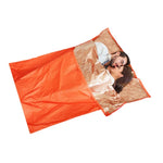 야외 하이킹 캠핑 열 반사 단열 침낭 응급 담요, 더블 봉투 200cmx145cm, 미라형 210cm x 83cm, 싱글 봉투 200 x 72cm (실버 그레이)
