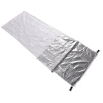 야외 하이킹 캠핑 열 반사 단열 침낭 응급 담요, 더블 봉투 200cmx145cm, 미라형 210cm x 83cm, 싱글 봉투 200 x 72cm (실버 그레이)