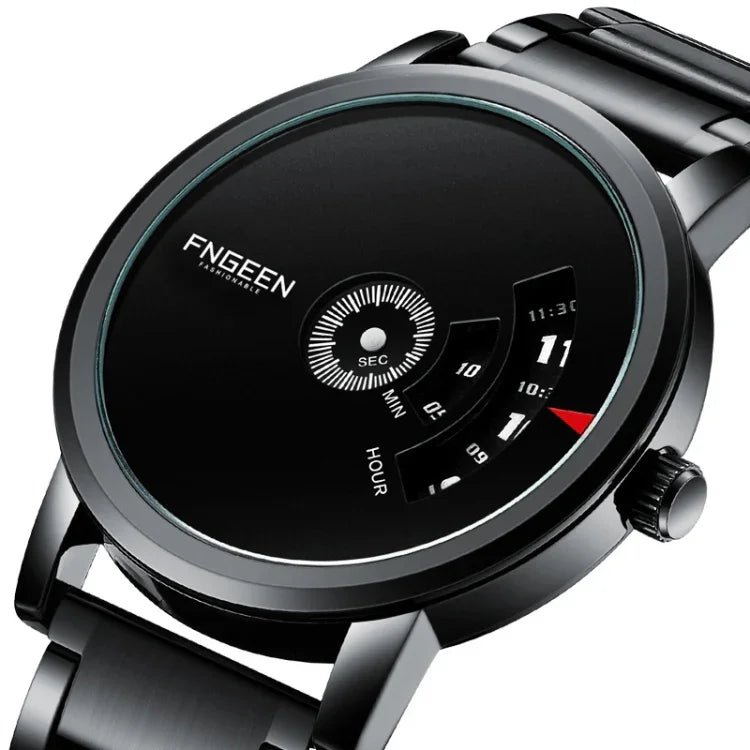 FNGEEN S230 남성 무침 쿼츠 시계, 블랙 스틸 블랙 다이얼, 화이트 스틸 블랙 다이얼, 화이트 스틸 화이트 다이얼, 블랙 메시 블랙 스틸 블랙, 화이트 메시 화이트 스틸 화이트 다이얼, 화이트 메시 화이트 스틸 블랙 다이얼