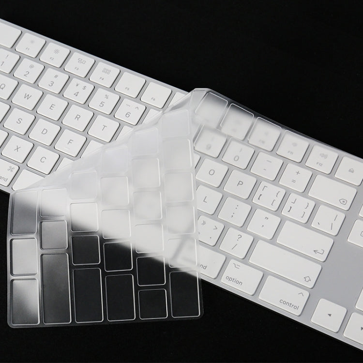 T17606 컴퓨터 키보드 필름 투명 TPU 나노 롱 키보드 보호 필름, iMac 2017 매직 키보드용 (숫자 모델 포함)