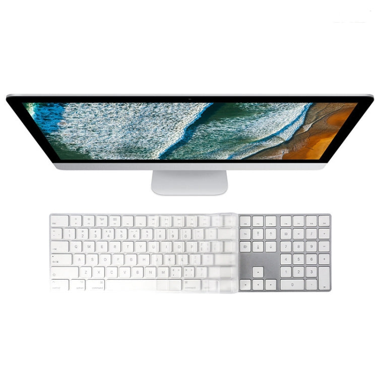 T17606 컴퓨터 키보드 필름 투명 TPU 나노 롱 키보드 보호 필름, iMac 2017 매직 키보드용 (숫자 모델 포함)