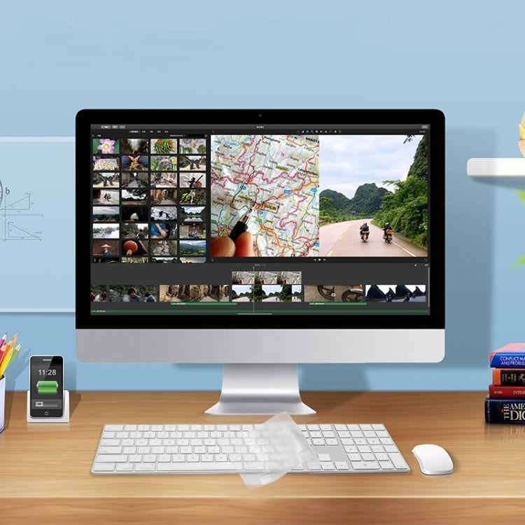 T17606 컴퓨터 키보드 필름 투명 TPU 나노 롱 키보드 보호 필름, iMac 2017 매직 키보드용 (숫자 모델 포함)
