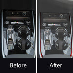 2pcs /Set Gear Shift Side Trim Stickers Left-Hand Drive For Audi A5 / A5L / S5 Avant / A5 Saloon / A6 Avant / A6L, Left-Hand Drive