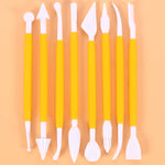 2세트 조각 펜 케이크 폰던트 조각 칼 제작 절단 도구 01030 보라색 (OPP 봉투 포장), 01071 노란색 (OPP 봉투 포장), 01018 빨간색 (OPP 봉투 포장), 02023 파란색 (OPP 봉투 포장), 02030 분홍색 (OPP 봉투 포장)