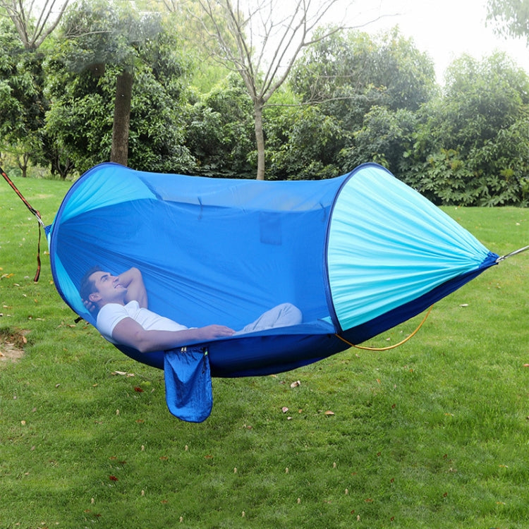 Anti-Rollover Automatic Quick-Opening Mosquito Net Hammock Outdoor Camping Double Anti-Mosquito Hammock, Size: 290x140cm, 290x140cm Yellow, 290x140cm Green, 290x140cm Blue