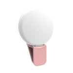 2개 세트 휴대폰 보조 조명 카메라 사진 LED 셀카 라이트, 흰색, 분홍, 파랑, 검정
