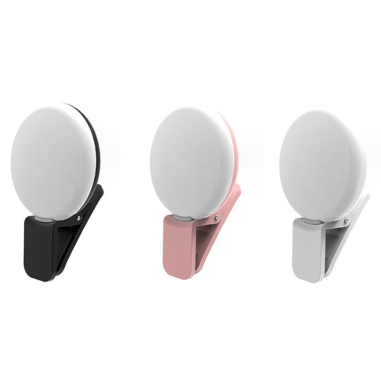 2개 세트 휴대폰 보조 조명 카메라 사진 LED 셀카 라이트, 흰색, 분홍, 파랑, 검정