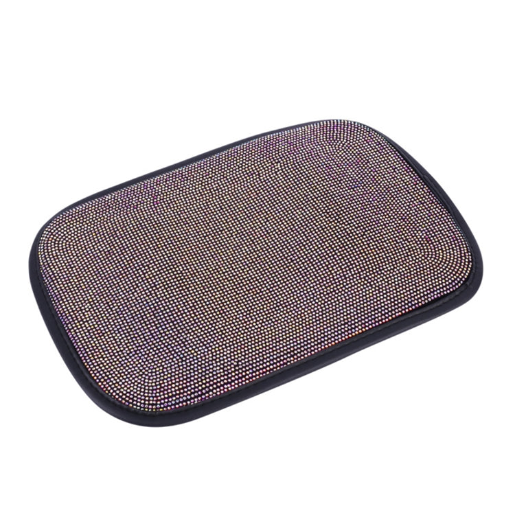 Car Diamond Armrest Box Cushion Personalized Car Decorations Dirt And Non-Slip, Black Colorful Diamond, Black White Diamond, Black Blue Diamond, Black Green Diamond