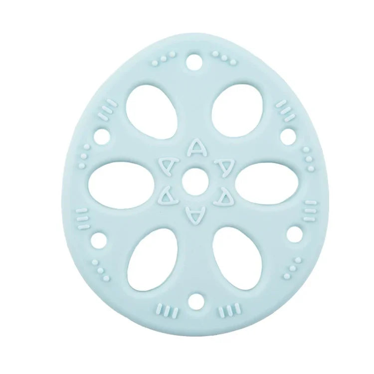M010093 Silicone Lotus Root Tablets Baby Soothing Teether Children Molars Toys Maternal And Child Supplies, Colour: Beige With Lanyard, Pink, Yellow, Blue, Beige, Pink With Lanyard, Yellow With Lanyard, Blue With Lanyard, Beige With Lanyard