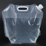 Foldable Water Bag Outdoor Sports Camping Hiking Storge Water Bucket Picnic Water Container Lifting Carrier Water Bag, 5L, 10L, 15L