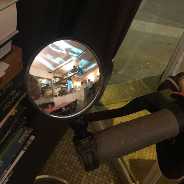 샤오미 스쿠터용 후방 미러 자전거 미러 2개 세트, 원형, 타원형