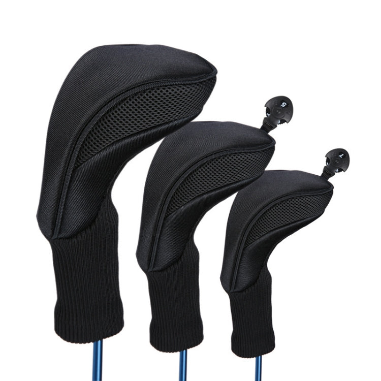 3-in-1 No.1 / No.3 / No.5 클럽 보호 커버 골프 클럽 헤드 커버, HD-014 3-in-1 블루, HD-014 3-in-1 블랙, HD-014 3-in-1 레드