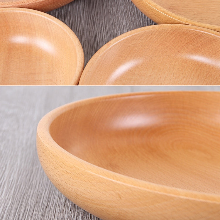 둥근 과일 접시 샐러드 볼 두꺼운 나무 말린 과일 접시 과일 초밥 접시, 15cm, 20cm, 25cm, 30cm