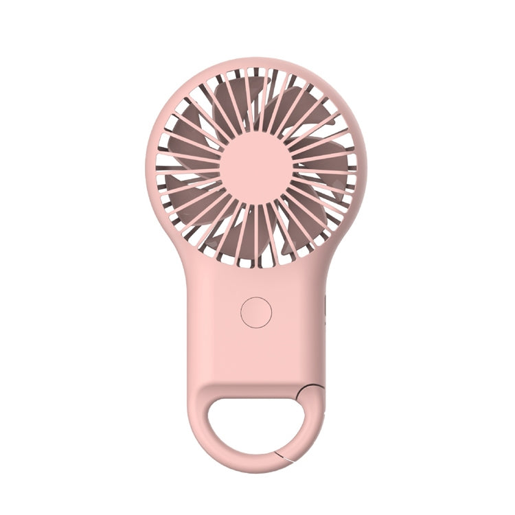 휴대용 포켓 미니 소형 선풍기 충전식 야외 USB 선풍기 7색 조명 포함, 핑크, 군녹색, 오렌지