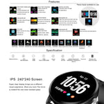 V11 스마트워치 실시간 심박수 혈압 모니터 다중 스포츠 모드 호흡등 스마트워치 안드로이드 IOS 휴대폰용