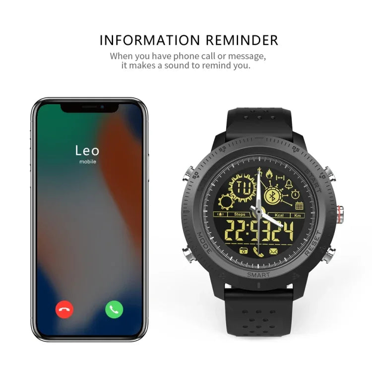 NX02 스포츠 스마트워치 IP67 방수 지원 트래커 칼로리 만보계 스마트워치 스톱워치 통화 SMS 알림