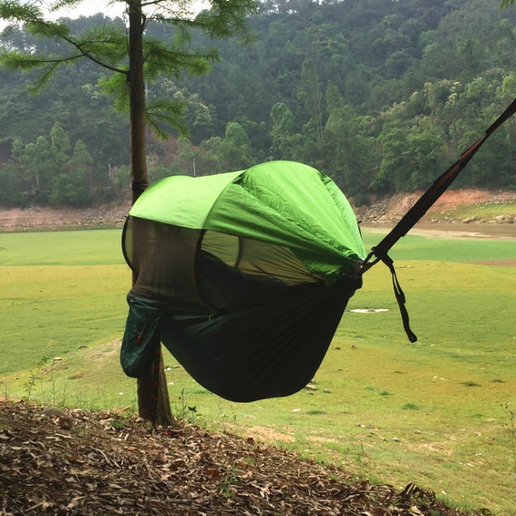 낙하산 천 모기장 햇빛 차단 해먹 야외 싱글 더블 스윙 지상에서 떨어진 공중 텐트, 270x140cm (파랑 / 연파랑), 270x140cm (분홍 파랑)